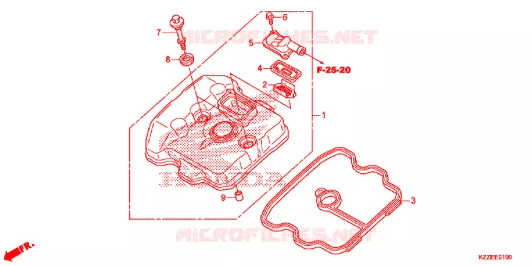 COUVRE CULASSE Honda MOTO 250 CRF 2017  CRF250LAH