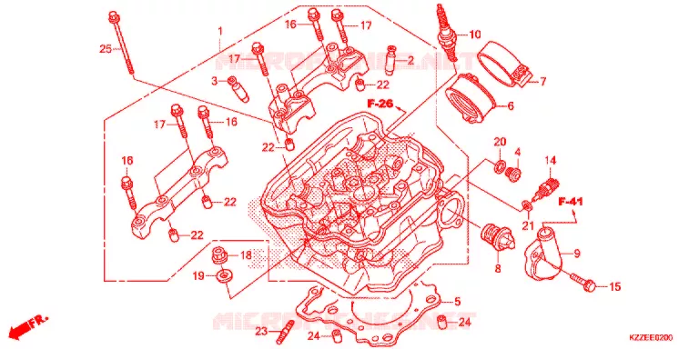 CULASSE Honda MOTO 250 CRF 2017  CRF250LAH