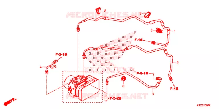 DURITE DE FREIN ARRIERE Honda MOTO 250 CRF 2018  CRF250LAH