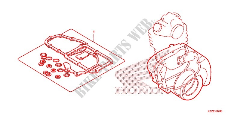 POCHETTE DE JOINTS B pour Honda CRF 250 L de 2017