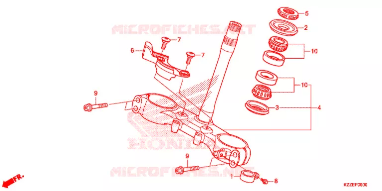 TE DE FOURCHE Honda MOTO 250 CRF 2017  CRF250LAH