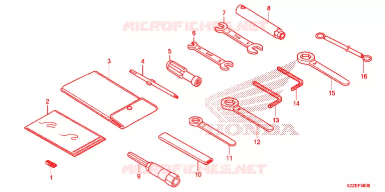 OUTIL Honda MOTO 250 CRF 2017  CRF250LAH