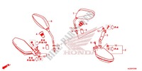 RETROVISEUR   PROTEGE MAIN pour Honda CRF 250 RALLYE de 2017