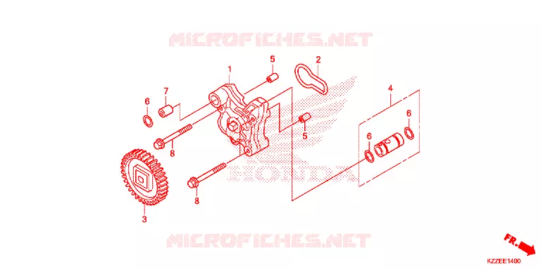 POMPE A HUILE Honda MOTO 250 CRF 2017  CRF250RLH