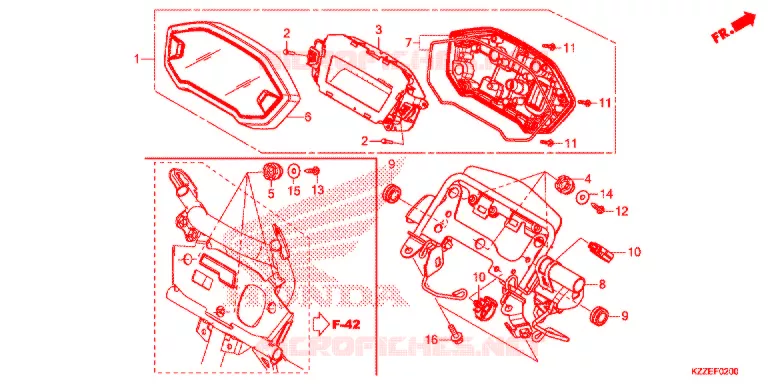 COMPTEUR Honda MOTO 250 CRF 2018  CRF250LH