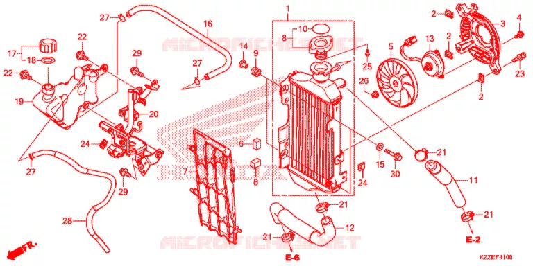 RADIATEUR Honda MOTO 250 CRF 2018  CRF250LH