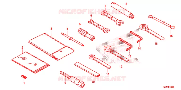 OUTIL Honda MOTO 250 CRF 2017  CRF250RLAH