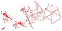 REPOSE PIED   BEQUILLE pour Honda CRF 450 R de 2017