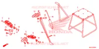 REPOSE PIED   BEQUILLE pour Honda CRF 450 RX ENDURO de 2017