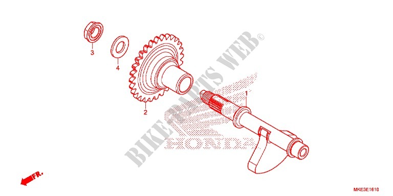 BALANCIER pour Honda CRF 450 RX ENDURO de 2017