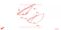 COUVERCLES LATERAUX pour Honda CRF 100 de 2011