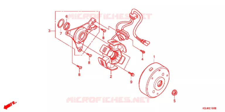 ALTERNATEUR Honda MOTO 100 CRF 2012  CRF100FC