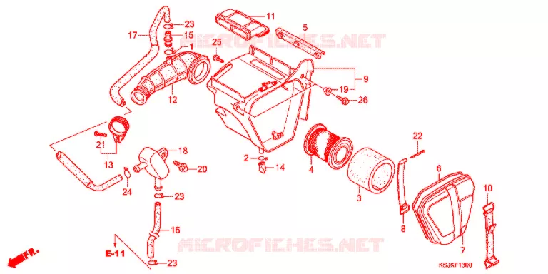 FILTRE A AIR Honda MOTO 100 CRF 2012  CRF100FC