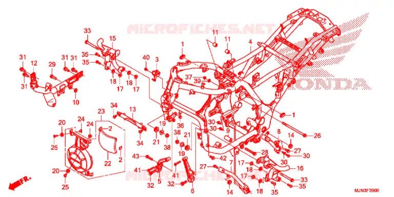 CADRE Honda MOTO 1300 CTX 2016  CTX1300AG