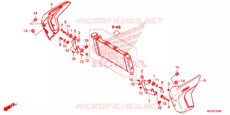 OUIES DE RADIATEUR Honda MOTO 700 CTX 2016  CTX700NDG