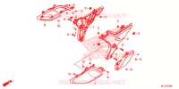 COUVERCLES LATERAUX pour Honda CTX 700 T de 2014
