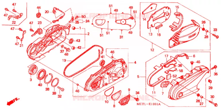 BRAS OSCILLANT (FJS4004 FJS6004) Honda SCOOTER 400 SILVERWING 2004  FJS400D4