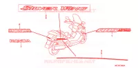 AUTOCOLLANTS (FJS400A/D/FJS600A/D5 8) pour Honda SILVER WING 400 de 2007