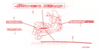 AUTOCOLLANTS (FJS400A/D/FJS600A/D5 8) pour Honda SILVER WING 400 de 2008