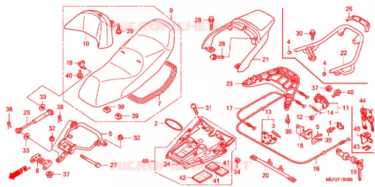 SELLE Honda SCOOTER 400 SILVERWING 2007  FJS400L5