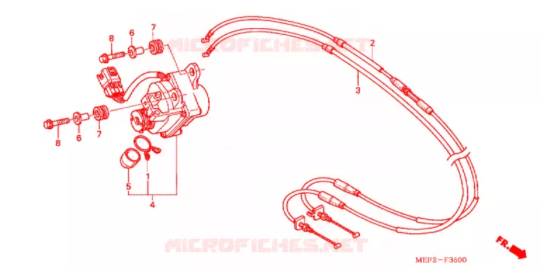 SERVO-MOTEUR (FJS400L5/7) Honda SCOOTER 400 SILVERWING 2005  FJS400L5