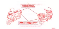 T (FJS400L9) pour Honda SILVER WING 400 GT de 2014