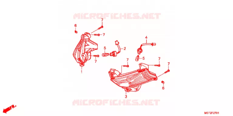CLIGNOTANT (FJS400L9) Honda SCOOTER 400 SILVERWING 2009  FJS400L9_J