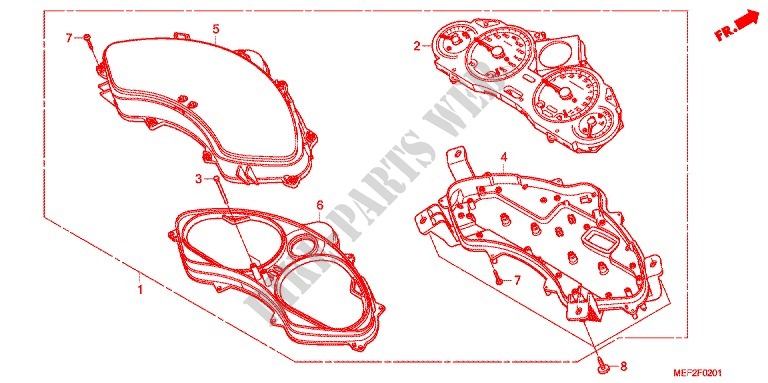 COMPTEUR DE VITESSE (FJS400L9) pour Honda SILVER WING 400 GT de 2013
