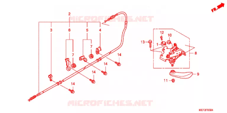 FREIN DE STATIONNEMENT (FJS400L9) Honda SCOOTER 400 SILVERWING 2012  FJS400L9_J