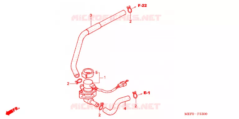 VALVE DE COMMANDE D'INJECTION D'AIR Honda SCOOTER 400 SILVERWING 2012  FJS400L9_J