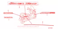 AUTOCOLLANTS (FJS400A/D/FJS600A/D5 8) pour Honda SILVER WING 600 de 2008