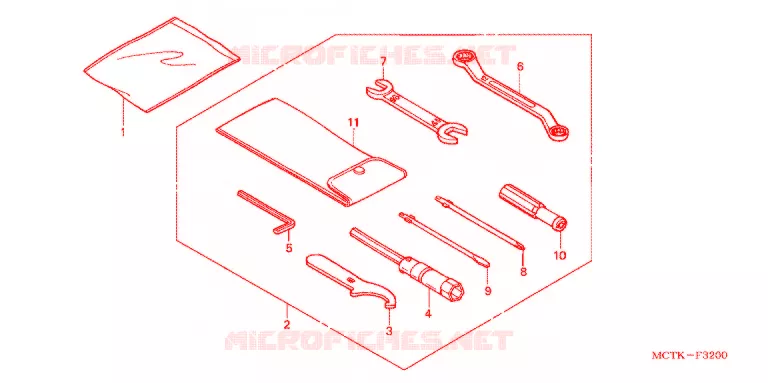 OUTIL Honda SCOOTER 600 SILVERWING 2011  FJS600D9