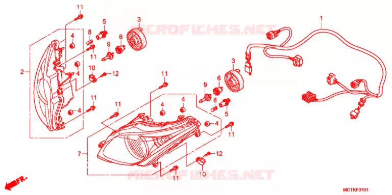 PHARE (FJS600A/D9) Honda SCOOTER 600 SILVERWING 2015  FJS600D9