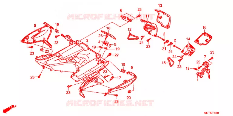 PROTEGE JAMBES (FJS600A/D9) Honda SCOOTER 600 SILVERWING 2014  FJS600D9