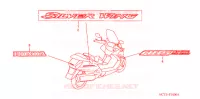 AUTOCOLLANTS pour Honda SILVER WING 600 ABS de 2003