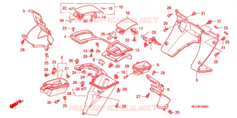 PROTEGE JAMBES Honda SCOOTER 600 SILVERWING 2003  FSC600A3