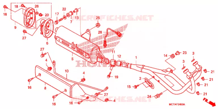 SILENCIEUX D'ECHAPPEMENT Honda SCOOTER 600 SILVERWING 2006  FSC600A6