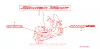 AUTOCOLLANTS pour Honda SILVER WING 600 de 2003