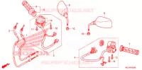 COMMODO   LEVIER   CABLE pour Honda SILVER WING 600 de 2006