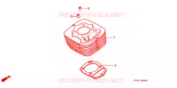 CYLINDRE pour Honda FTR 223 de 2007