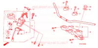 GUIDON   TE DE FOURCHE pour Honda FTR 223 de 2007