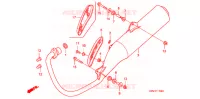 SILENCIEUX D'ECHAPPEMENT pour Honda FTR 223 de 2007