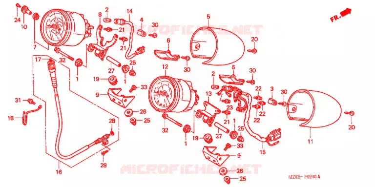 COMPTEUR Honda MOTO 1500 GOLD-WING 2003  GL1500CD3
