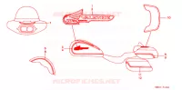 AUTOCOLLANTS pour Honda VALKYRIE 1500 F6C INTERSTATE de 1999