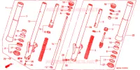 FOURCHE pour Honda VALKYRIE 1500 F6C TOURER de 2000