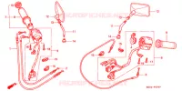 COMMODO   LEVIER   CABLE pour Honda VALKYRIE 1500 F6C de 1997