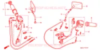 COMMODO   LEVIER   CABLE pour Honda VALKYRIE 1500 F6C de 2000