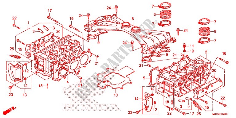 CULASSE pour Honda F6B 1800 BAGGER DELUXE AC de 2013