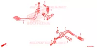 PEDALE pour Honda F6B 1800 GOLD WING de 2015