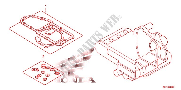 POCHETTE DE JOINTS B pour Honda GOLD WING 1800 F6C VALKYRIE RED de 2015